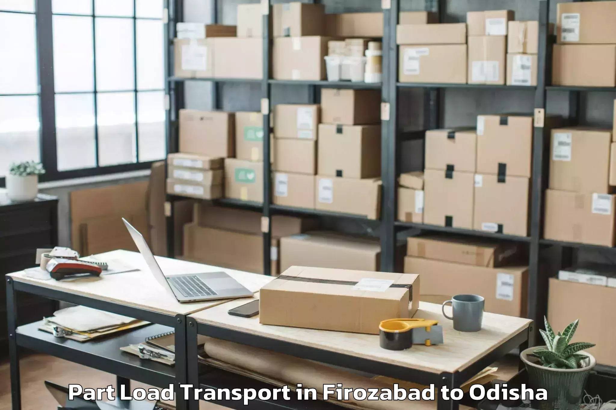 Top Firozabad to Lanjigarh Part Load Transport Available